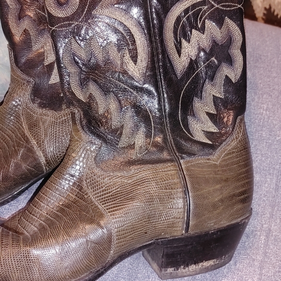 Mens Panhandle Slim Western Lizzard Skin Boots main image 6